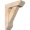 Ekena Millwork Traditional Slat Smooth Bracket w/ Offset Brace, Douglas Fir, 5 1/2"W x 16"D x 20"H BKT0604X16X20TRA06SDF - alternate 1